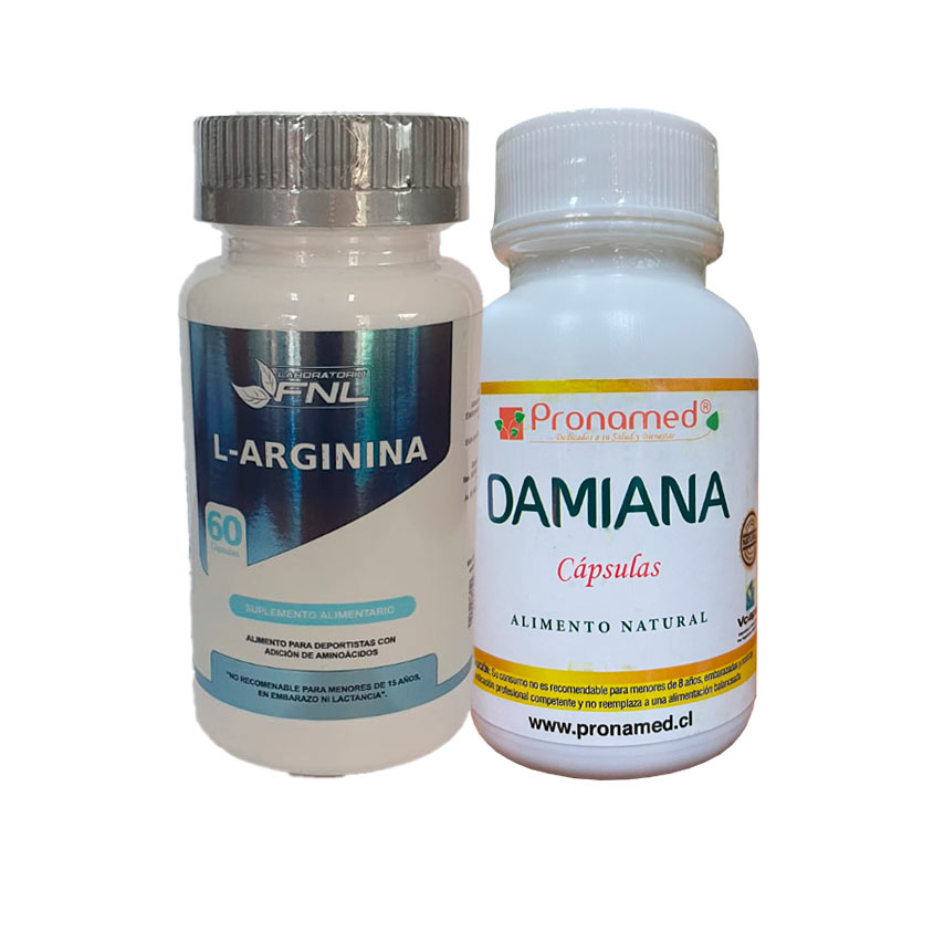 Pack de Damiana y L-Arginina (Potencia la conexin ntima) - Click en la imagen para cerrar